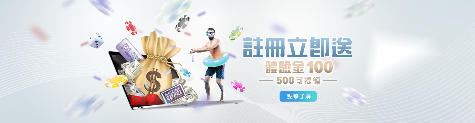 線上老虎機出金註冊送100優惠